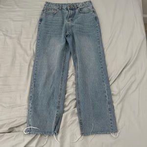 Straight leg jeans